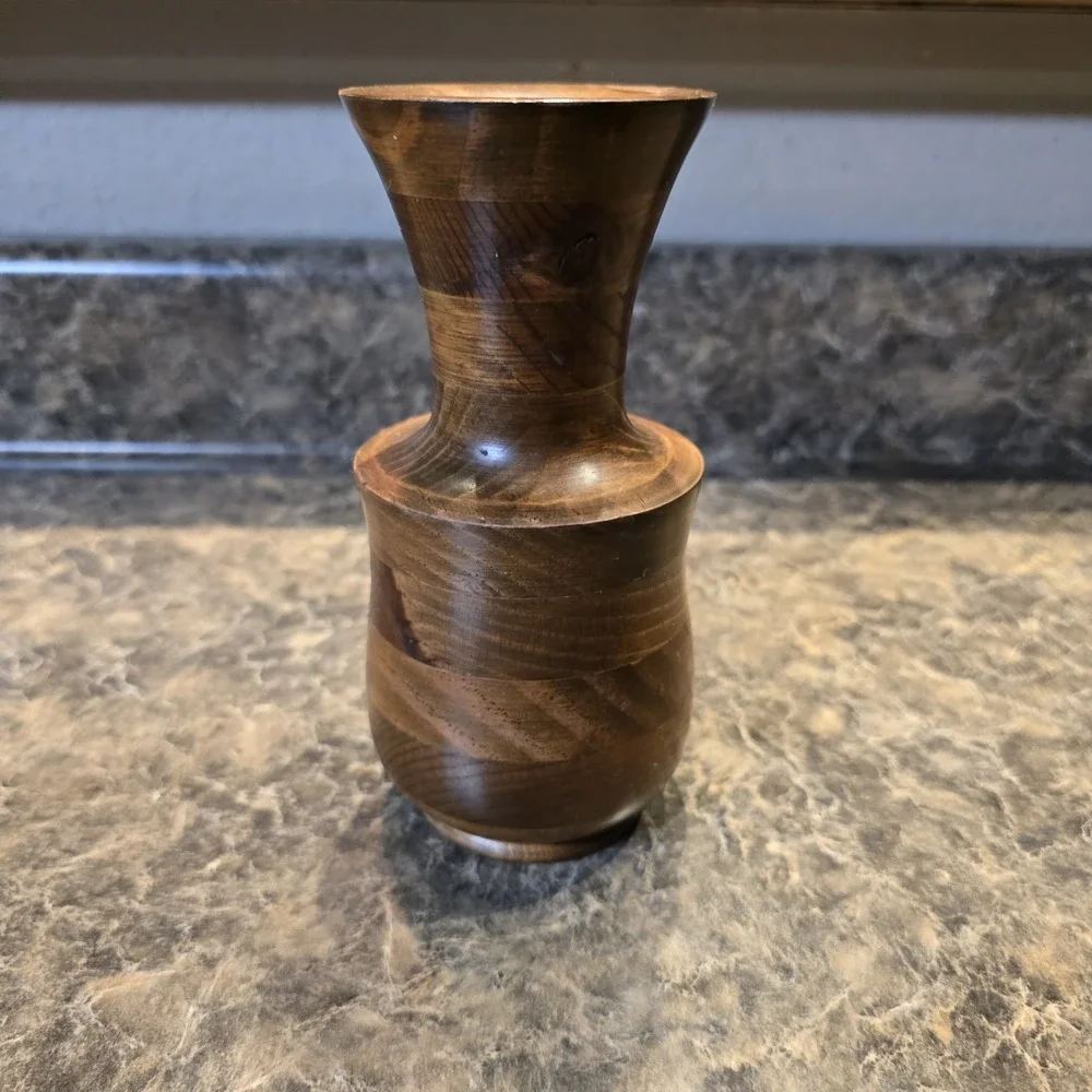 Handcrafted Wood Vase By Wood Bin‎ Woodworks NC 7